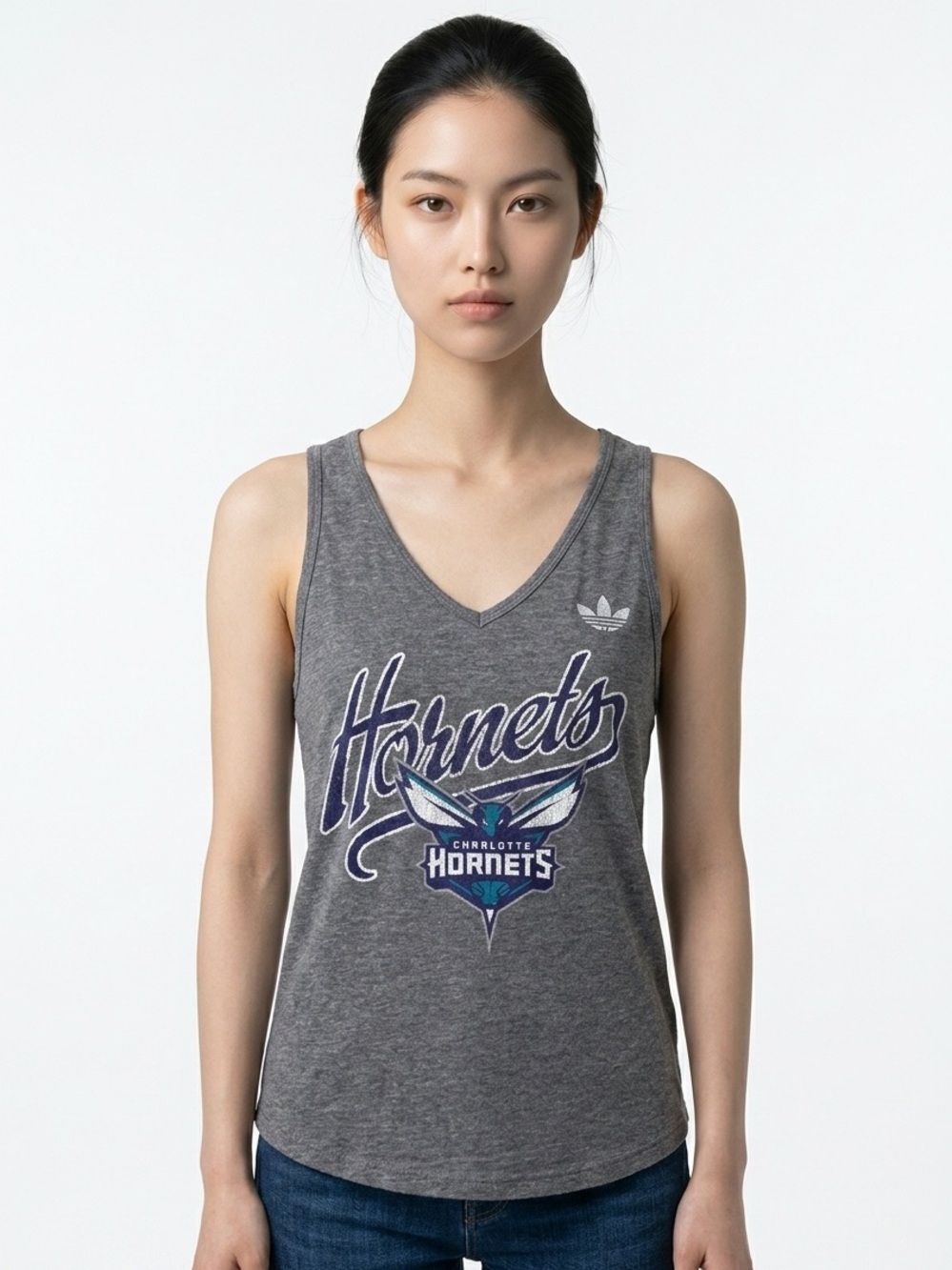 ADIDAS | Charlotte Hornets NBA Gray Tank Top Women’s Size Large